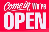 open sign