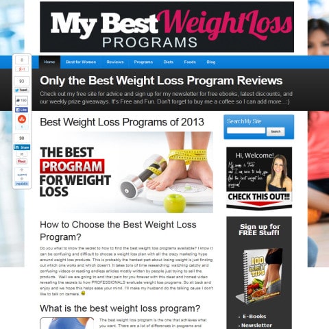 My Best Weight Loss Programs