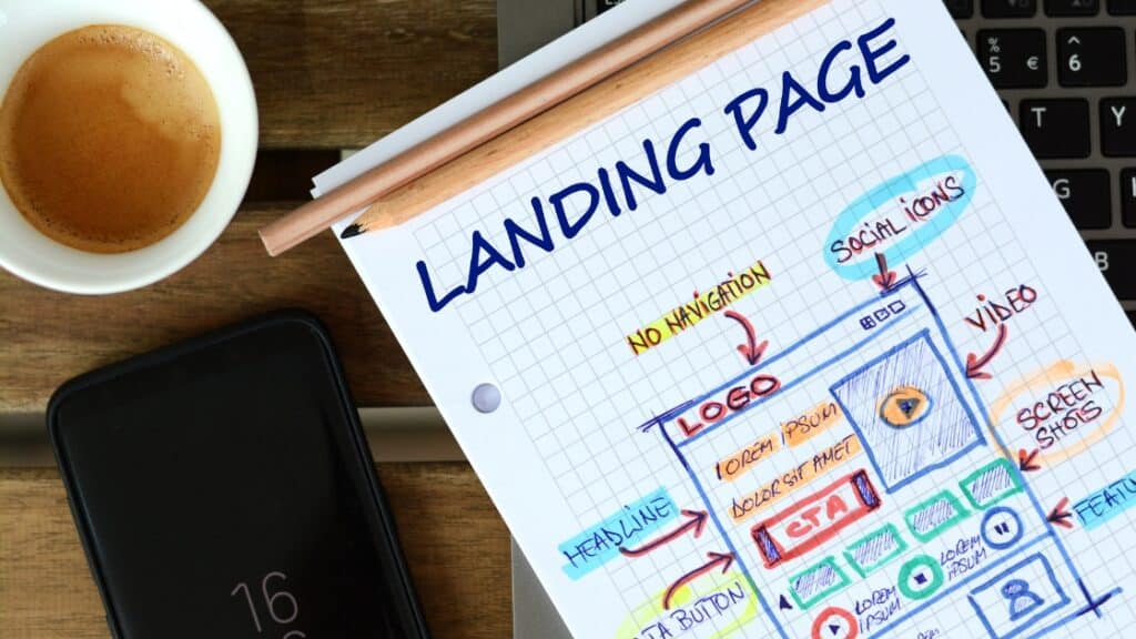 Conversion-focused landing page design